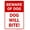 Warning Sign 1, variant on Beware of Dog 8"x12" Fence Sign, Do Not Enter Funny Metal Tin Sign, Property Warning Sign, Dogs On Premises, Outdoor Yard Sign