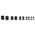 thumbnail image 4 of Pendientes de acrílico Sunnimix Tirador de tapón falso 5 pares negro, 4 of 7