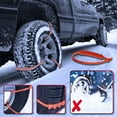 thumbnail image 5 of Reusable Snow Chains NEW Portable Snow Tire Chain For Pickup Trucks & SUV Emergency Snow Tie Snow Mud Chains For Winter Driving & Muddy Road(20PC), 5 of 9