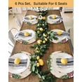 thumbnail image 4 of 15 Inch Round Placemats Set of 6, Beige Christmas Non Slip Heat Insulation PP Table Mats, Gnomes Xmas Tree Snowflake Gifts Washable Place Mats for Kitchen Dining Party Table Decor, 4 of 7