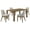 Brown, variant on Castlewood 5-piece 71-inch Rectangular Dining Set Brown Oak