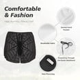 thumbnail image 4 of Cauagu Black Spider On Web 1 Print Women's 2 in 1 Running Shorts Athletic Workout Gym Yoga Shorts Running Shorts for Women-X-Large, 4 of 7