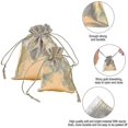 thumbnail image 4 of 60pcs Gold Organza Drawstring Gift Bags, 12x9cm &7x9cm for Jewelry Candy Wedding Party, 4 of 5