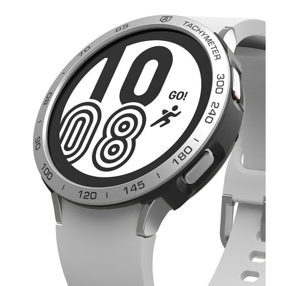 Ringke Air Sports   Bezel Styling Combo Compatible with Samsung Galaxy Watch 4 44mm Case, Shockproof Heavy Duty Cover and Scratch Resistant Aluminum Bezel Frame - 10-Black