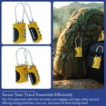 thumbnail image 4 of Brookstone Cable Lock TSA-Approved Keyless Luggage Lock with 3-Digit Combination 2 Pack, 4 of 7