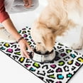 thumbnail image 2 of Pet Feeding Mat 16x24 Inch with Vintage Leopard Pattern, Durable Waterproof Dog Food Mat, Absorbent, Non-Slip, Quick Dry, Washable Mat Featuring Romantic Leopard Design, 2 of 6