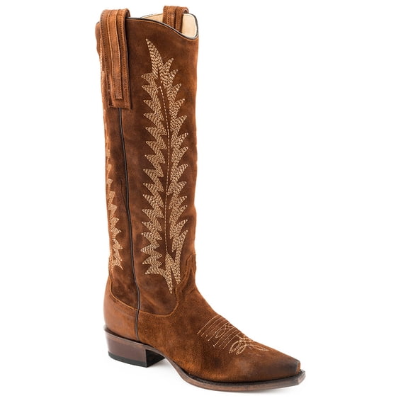 Women's Stetson Emme Leather Boots Handcrafted Brown