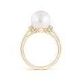 thumbnail image 2 of ANGARA South Sea Cultured Pearl Collar Ring with Diamonds in 14K Yellow Gold for Women | June Birthstone, Birthday, Anniversary, Jewelry Gift for Women | Pearl Ring, 2 of 8