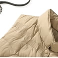 thumbnail image 4 of Chaquetas y abrigos casuales sin mangas y sin capucha Chaqueta ligera de plumón para mujer Chaleco de invierno corto ajustado de talla grande para mujer Abrigo con cremallera interna para mujer, 4 of 8