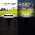 thumbnail image 3 of 8 PACK Solar In Ground Lights Outdoor Buried Lamp Disk 8 LED Lawn Pathway Garden, 3 of 12