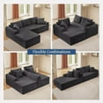 thumbnail image 5 of Modern Corduroy Chaise Lounge Set - Right Chaise for Living Rooms (220×80×75cm), 5 of 14