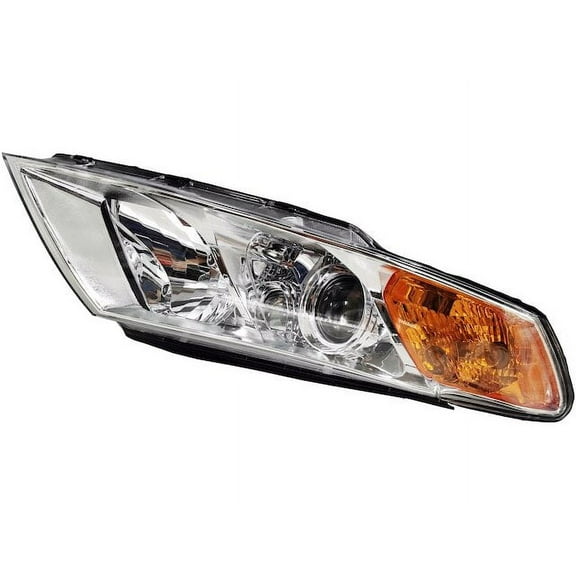 Right Passenger Side Headlight Assembly - with Chrome Insert - Compatible with 2009 - 2010 Kia Optima