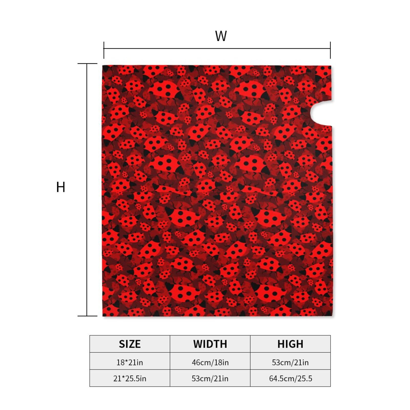 Logiee Ladybugs 1 Print Post Letter Box Wrap Decor, Mailbox Cover Suitable for Standard Mailbox and Large Size Mailbox,Outdoor Yard Decoration-21x18 in