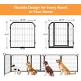 thumbnail image 2 of 16-panel folding indoor/outdoor pet exercise fence, 32-pulgada height - heavy-duty pet fence enclosure para rv camping, yard, y garden, 2 of 7