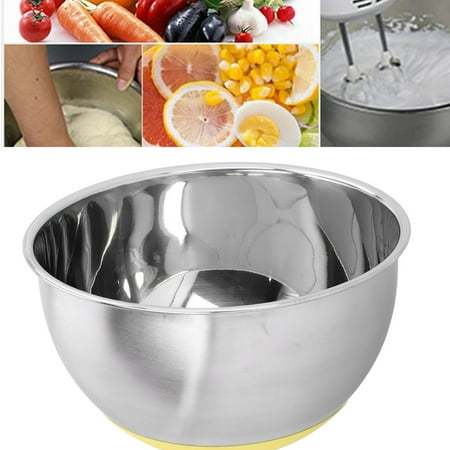 

ESTINK Stainless Steel Mixing Bowl Egg Beating Bowl Easy To Clean For Kitchen For Family