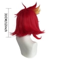thumbnail image 3 of Peluca para cosplay Hazbins Hotels Nifftys, pelo sintético, 31 cm, 3 of 3