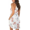 thumbnail image 3 of Robes d'Été Sans Manches Décontractées pour Femmes Robe Élastique avec Poches Rose Blanc m, 3 of 7
