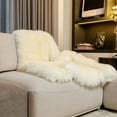 thumbnail image 3 of 3' x 5' Natural Rectangular Sheepskin Area Rug, 3 of 7
