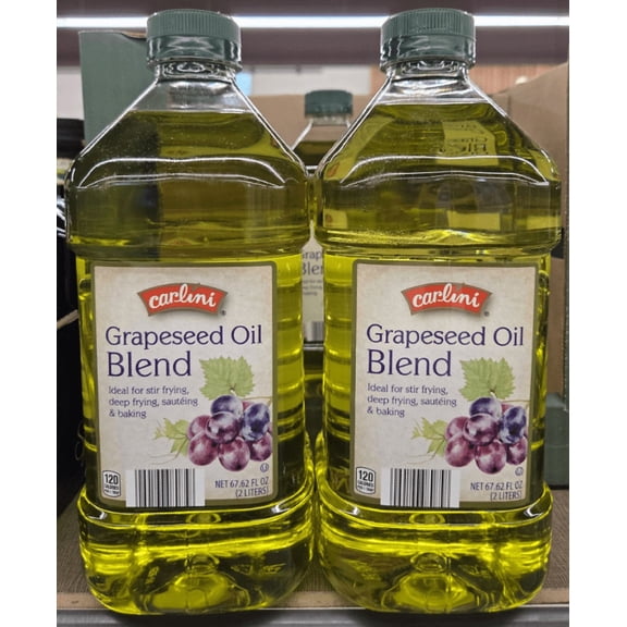 Carlini Grapeseed Oil Blend 67.62fl oz 2 liters (2 Jugs)