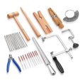 thumbnail image 1 of Tool Set Includes Jewelers Saw Frame Bench Needle Clamp Diamond Needle File Wood Ring Clamp for Jewelry Making, 1 of 5