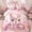 Easter 04, variant on Erosebridal Cute Rabbit Bunnies Bedding Comforter Set for Girls, Happy Easter Theme Full Bedding Set, Pink Reversible, 7-Piece