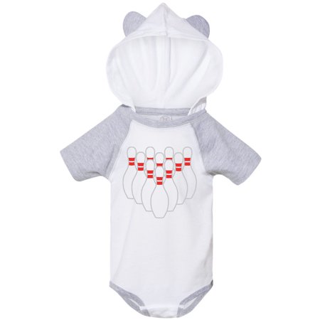 

Inktastic Ten Pins for Bowling Gift Baby Boy or Baby Girl Bodysuit
