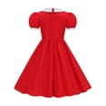 thumbnail image 6 of 1950s Vintage Dresses for Girls Party Birthday Poster Formal Fancy Flower Princess Dresses Red 10-11 Years, 6 of 6