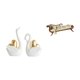 thumbnail image 5 of Elegantes figuras de pareja de cisnes y sofá cama de madera en miniatura, accesorios de bricolaje para manualidades de mesa, estantería, decoración de, 5 of 7