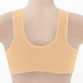 thumbnail image 4 of 2026 Daisy Bras for Older Women Front Closure Wireless Push up Bras Everyday Wirefree Comfortable Sleep Bralettes Brown 38, 4 of 6