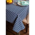 thumbnail image 2 of Nautical Blue Lattice Tablecloth 60x84, 2 of 3