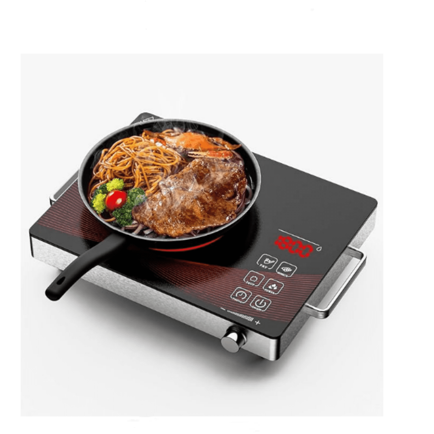 1800W Portable Infrared Cooktop Single Burner Electric Stove Ceramic Glass Electric Hot Plate Cooktop electric burners for cooking stove cocina electrical eléctrica para cocinar eléctrica