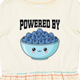 thumbnail image 4 of Inktastic Blueberries Cute Powered by Girls Toddler Dress, 4 of 5