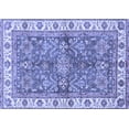 thumbnail image 1 of Ahgly Company Machine Washable Indoor Rectangle Oriental Blue Traditional Area Rugs, 7' x 10', 1 of 4