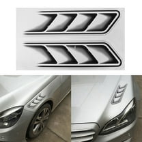 Waterproof Auto Vent Air Flow Fender Stickers Stylish Car Decals (2pcs)