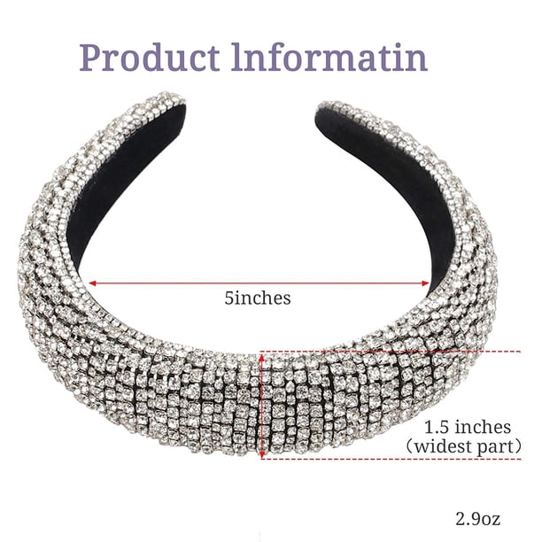 QTMY Diademas De Moda Con Perlas De Piedras Preciosas De Cristal, Accesorios Para El Cabello, Diadema De Moda Para Mujer, 711 Verde