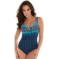 thumbnail image 1 of Miraclesuit Sunset Cay Escape One Piece Swimsuit 6516366-TEL 14 / Blue, 1 of 2