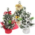 thumbnail image 1 of Christmas Tree Decor Mini Artificial Ornament for Desktop Decoration 3Pcs, 1 of 4
