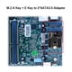 thumbnail image 1 of M.2 A + E Key NGFF a 2 puertos SATA3.0 Tarjetas adaptadoras para computadora SSD PC, 1 of 5