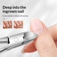 thumbnail image 2 of 2 pack Podiatrist Nail Clippers, Professional Thick & Ingrown Toenail Clippers for Men & Seniors,Pedicure Clippers Toenail Cutters, Super Sharp Curved Blade Grooming Tool, 2 of 5