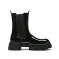 thumbnail image 4 of DREAM PAIRS Women's Fashion Platform Chelsea Boots Combat Mid Calf Slip On Chunky Ankle Booties DMB212 BLACK Size 7, 4 of 4