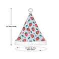 thumbnail image 3 of Haiem Strawberries Pattern Santa Hat Confortable Velvet Christmas Hat for Christmas Party Favors Fit for Adults and Kids, 3 of 6