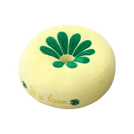 

Luckky Meditation Floor Pillow Large Round Floor Cushions for Living Room Beige Floor Seat Pillows Cushion for Tatami Yoga 15 Inch (Yellow)