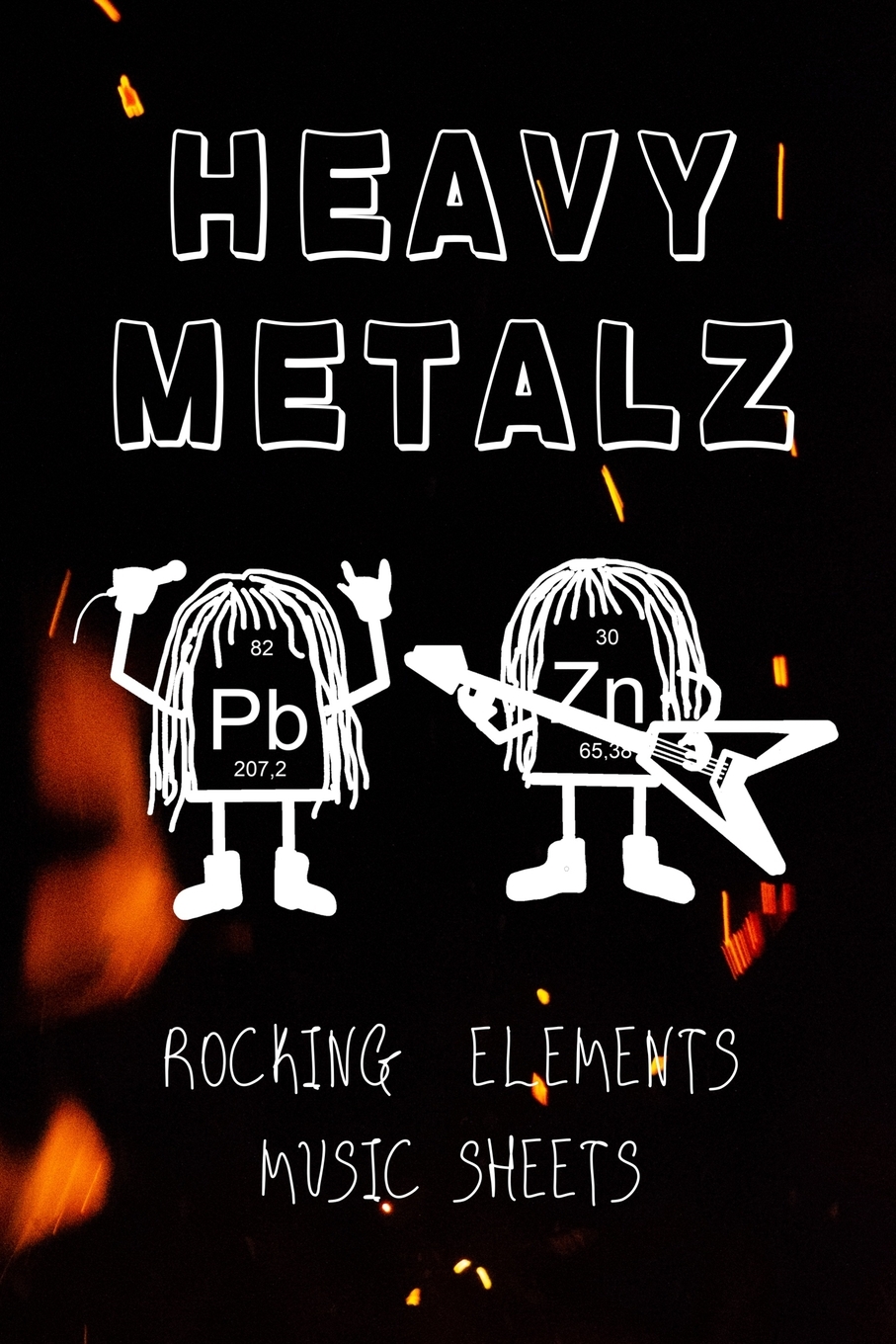Heavy Metalz Rocking Elements Musik Sheets Guitar Tab Sheet Notebook