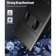 thumbnail image 4 of Case for All-New Kindle Fire HD 10 and Fire HD 10 Plus Tablet（11th Generation, 2021 Release, Full Body Rugged Hands-Free Viewing Stand Back Cover with Screen Protector, Black, 4 of 7
