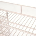 thumbnail image 5 of Aukfa Metal Twin Loft Bed for Kids Teens, 4-Tier Shelves, Storage Bookcase, Heavy Duty, Pink, 5 of 9