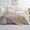 Beige, variant on Amelie Home Faux Fur Throw Blanket – Soft Fluffy Striped Plush for Couch or Bed, Ivory 55"x70"