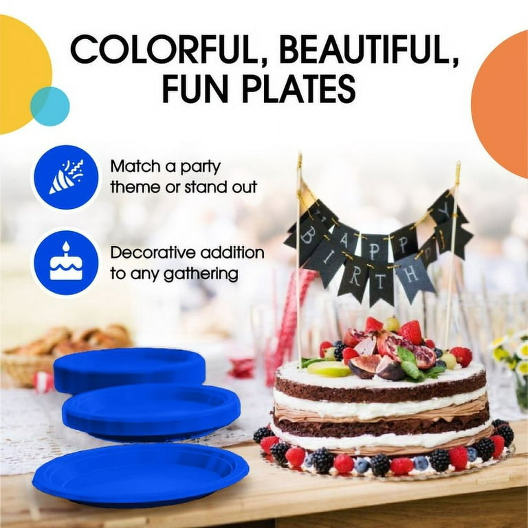  CENLBJ Paper Plates Disposable 9 inch - 300 Count Dinner Plates  Set, Heavy Duty Large Paper Plates Bulk, Disposable Plates for Party,  Wedding, Birthday, Kitchen, Picnic : Health & Household