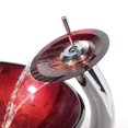 thumbnail image 5 of KRAUS Irruption Glass Vessel Sink in Red with Single Hole Single-Handle Waterfall Faucet in Chrome, 5 of 7