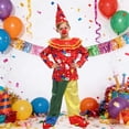 thumbnail image 2 of SJLDQY Carnival Toddler Boys Clown Dress Up Colorful Tops Pants With Hat Outfits Party Stage Performance Clothes Set, 2 of 3