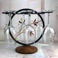 thumbnail image 3 of Metal freestanding wine rack for wine glasses, kitchen, bar, table decoration, 3 of 5